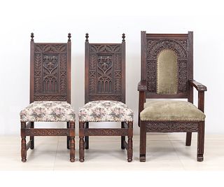 JACOBEAN STYLE CHAIRS