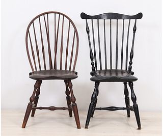 TWO WINDSOR SIDE CHAIRS