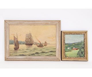 TWO PAINTINGS