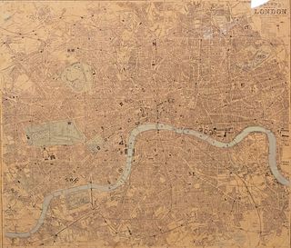 Bacon's New Map of London Print