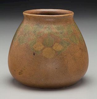Frederick Walrath Pottery Matte Glaze Triple Lemon Vase