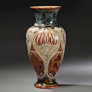 Royal Doulton Eliza Simmance Decorated Stoneware Vase