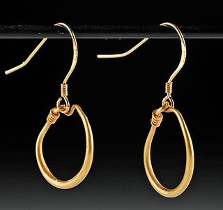 Roman Gold Hoop Earrings (pr)