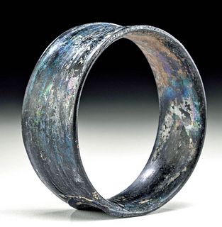 Fine Roman Glass Ribbon Bracelet w/ Great Iridescence
