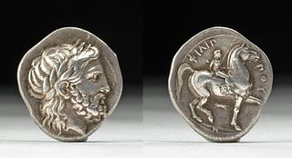 Greek Kings of Macedon Philip II Silver Tetradrachm