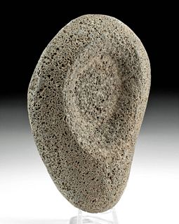 16th C. Hawaiian Pre-Contact Stone Kukui Nut Lamp