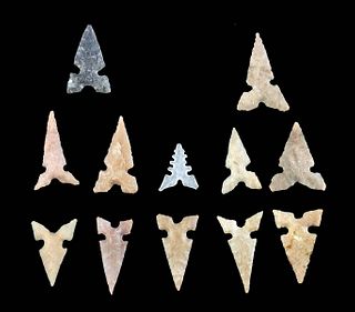 12 Mississippian / Caddo Stone Projectile Points