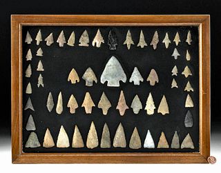 56 Native American Texas Stone Projectile Points