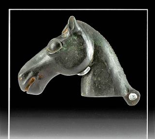 Late Roman Leaded Bronze Horse Head