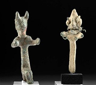 2 Ancient Levantine & Canaanite Bronze Figures