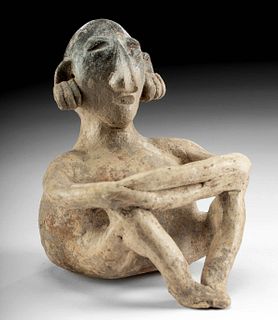 Jalisco Pottery Seated Male Figure