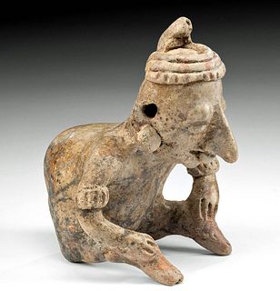 Nayarit Pottery Figure - Hunchbacked Male Mourner