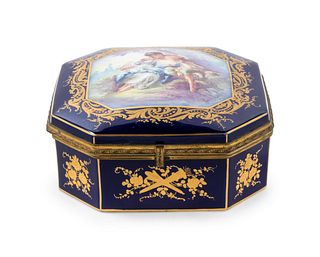 19 Century French Sevres Porcelain Box