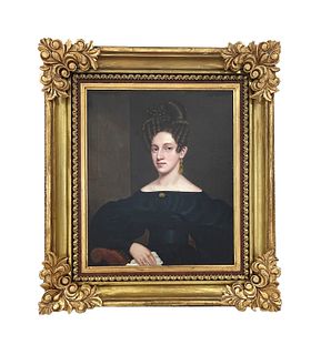 European Female Portrait Signed 