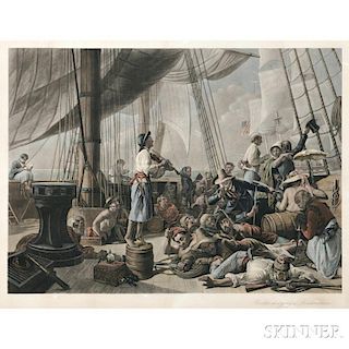 After François Auguste Biard (French, 1798-1882)      Pirates Decoying a Merchantman