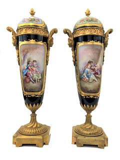 Pair of Antique Sevres of the 19th Century