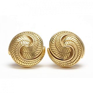 Pair of 18KT Gold Earrings