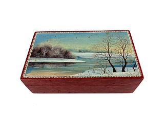 Antique Russian Lacquer Box