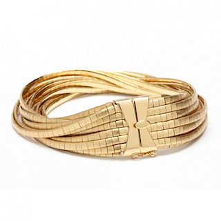 18KT Gold Bracelet, Unoaerre