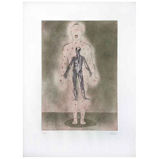 GUSTAVO MONROY (Mexico , 1959 - ), Untitled, Signed, Engraving 25 / 39, 19.2 x 13.3" (49 x 34 cm) | GUSTAVO MONROY (Ciudad de México, 1959 - ), Sin tí