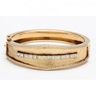 14KT Gold and Diamond Bracelet