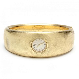 Vintage 18KT Gold Bracelet Watch, Omega