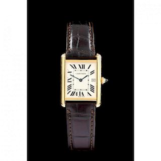 Gent's 18KT Gold Tank Louis Watch, Cartier