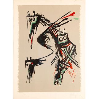 Wifredo Lam (Cuban 1902-1982) Original signed and numbered Lithograph, Personage