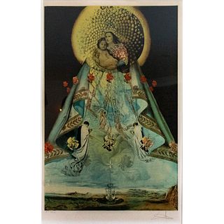 After Salvador Dali (1904-1989) Lithograph Print, Virgin Of Guadalupe