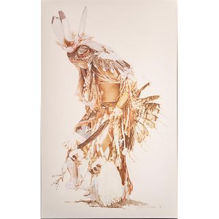 THE FEATHER DANCER ART PRINT BY DAVID RAMOS