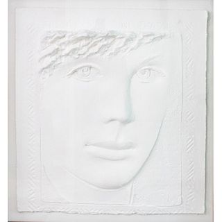 Frank Gallo (American b. 1933) Cast Paper Sculpture, The Glance The Gaze