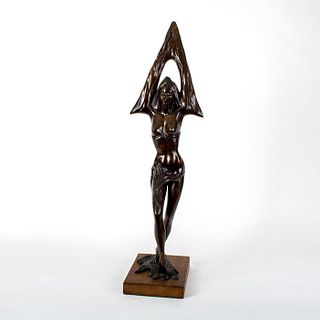 Mily Sidauy (Mexican b. 1943), Bronze Woman Sculpture