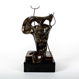 After Salvador Dali (Spanish 1904-1989) Bronze Sculpture on Black Marble Base