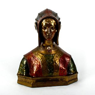 Bronze Sculpture Bust, Magherita Di Valois 1499