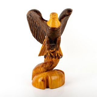 Wood Sculpture, American Bald Eagle