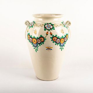 Impressive Italian Pottery Faience Urn