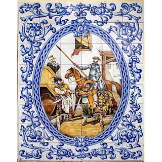 Alfar El Carmen Ceramic Tile Mural, Don Quixote