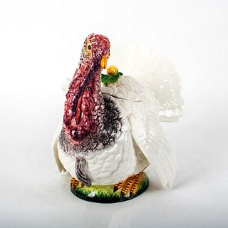 Italian Ceramic Turkey Tureen with Cover and Ladle