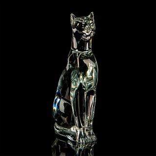 Baccarat Crystal Animal Figurine, Egyptian Cat