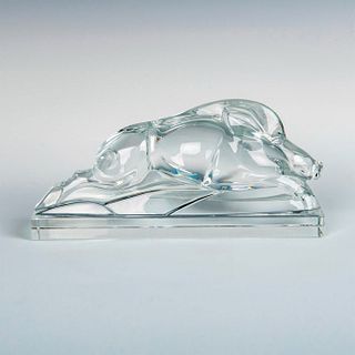 Baccarat Crystal Figural Paperweight, Boar