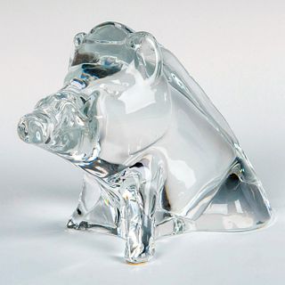 Baccarat Crystal Figurine, Wild Boar