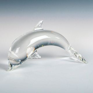 Steuben Art Glass Figurine, Dolphin