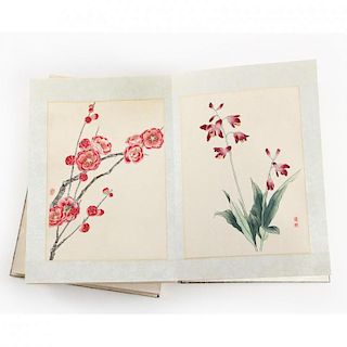 Deluxe Album of Chinese Silk Flower Paintings  