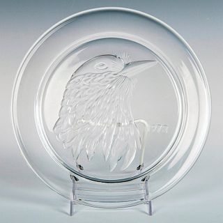 Lalique Crystal Plate, Jayling Bird, 1973
