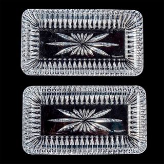 Pair of Waterford Crystal Trays