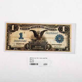 1899 One Dollar Silver Certificate Black Eagle Paper Money