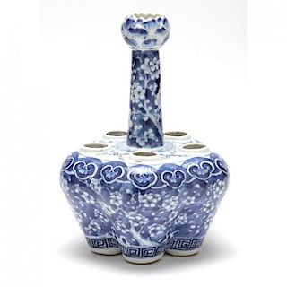 Chinese Blue and White Porcelain Tulip Vase 