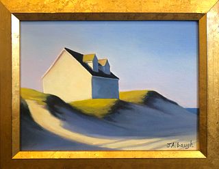 Joan Albaugh Oil on Canvas Board "On the Edge of the Sand Dunes"