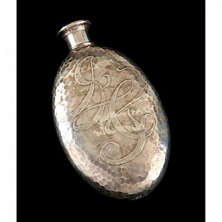 Tiffany & Co. Aesthetic Period Sterling Silver Flask 