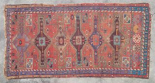 Antique Tribal Kazak Carpet